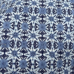 Waverly Fabric Tangier tiles 54x84" 2+yds Blue White Classic Vintage 100% Cotton - Picture 1 of 6