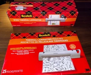 Neu Scotch Wide Thermo Kaschiergerät TL1302X enthält 25 Thermo Laminierfolien - Bild 1 von 9