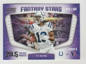 T.Y. Hilton 2018 SCORE FANTASY STARS INSERT #15 INDIANAPOLIS COLTS - Picture 1 of 1