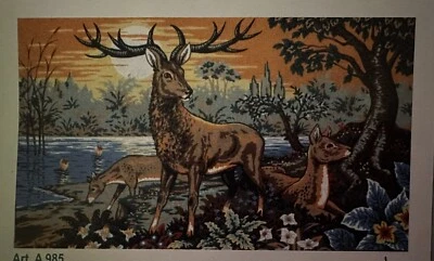 Printed needlepoint tapestry Gobelin L 80x130 Cm  canvas Only A985 - Image 1 of 4
