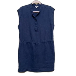 Standard James Perse 100% Linen Shift Dress Womens Size 3 US Large Coastal Beach - Picture 1 of 7