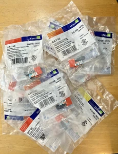 Leviton 5G108-RO5 Snap in Connector Cat 5e Orange Jack Qty. 14 - Picture 1 of 4