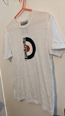 Camiseta para hombre blanca con logotipo Lambretta talla S Foto 1 de 4