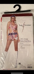 Vintage Paisley Kleid Erwachsenen Kostüm für alle Anlässe & für Halloween XS 2-tlg. - Bild 1 von 2
