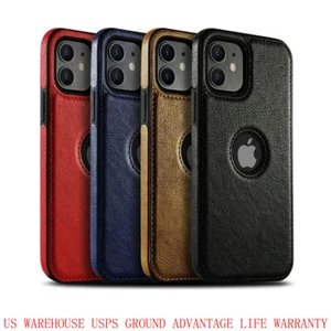Leather Bumper Phone Case Cover For Apple iPhone 15 14 13 12 11 Pro Max Plus XS - Picture 1 of 13