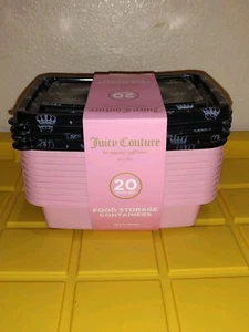 JUICY COUTURE FOOD STORAGE CONTAINERS 20 SET JUICY COUTURE FOOD CONTAINERS NEW. - Picture 1 of 7