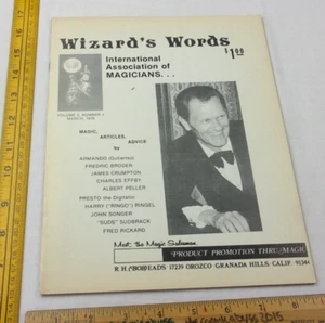 Wizard's World International Association of Magicians 1976 artículos de revista - Imagen 1 de 12