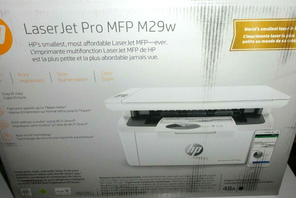 BRAND NEW HP LaserJet Pro MFP M29W Monochrome Laser Printer - Image 1 of 1