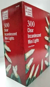 300-Light Clear Incandescent "Stay Lit even if A Bulb Burns Out" Mini Christmas - Picture 1 of 7