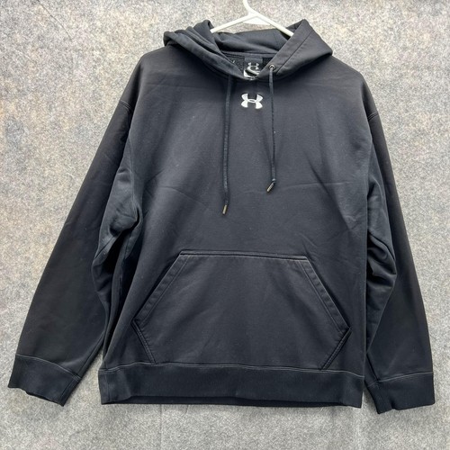 VETEMENTS Under Armour maglione uomo pullover medio nero felpa con cappuccio coulisse maglia