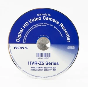 Sony Digital HD Video Camera Recorder HVR-Z5 Series CD-ROM Manuals VGC - Picture 1 of 2