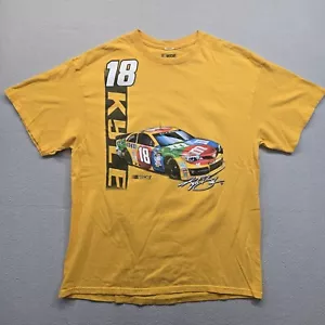 NASCAR Shirt Mens XL Yellow Kyle Busch M&Ms Racing 13Sprint Cup Series Schedule - Picture 1 of 10