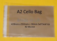 Clear Cello Standard Artist Size Bags - Cellophane Display Prints ISO Artwork