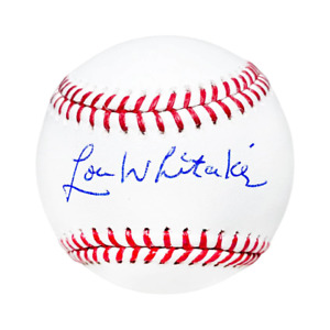 Lou Whitaker Signed Rawlings Official Major League Baseball (JSA)