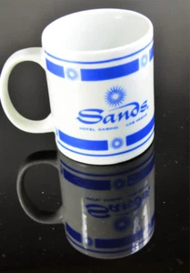The Sands Hotel and Casino Blue Coffee Mug Cup 12 Oz Vintage Las Vegas - Picture 1 of 5