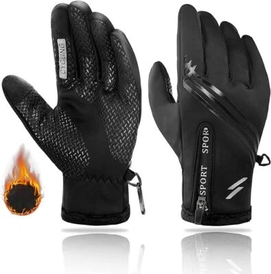 CBRSPORTS Winter Bike Gloves Mountain Bike Gloves for Unisex Touch Screen - Image 1 of 4
