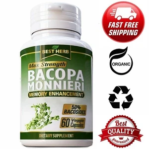 BACOPA MONNIERI EXTRACT SUPPLEMENT 60 CAPS - Picture 1 of 5