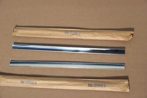 NOS 1956 Ford Mainline Customline 4dr Sedan Lower Rear Door Trim Moldings R & L - Picture 1 of 4