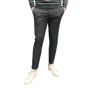 PANTALONE SARTORIALE TASCA AMERICA IN MISTO LANA STRECH. - Immagine 1 di 4