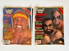 2 Vintage WWE WWF Magazines 1988 Hulk Hogan Powers Of Pain Both Rough Condition