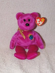 Original Ty Beanie Baby MILLENNIUM Teddybär mit Tag Vitrinenstück Geschenk - Bild 1 von 1