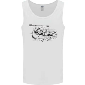 Toboganes Blanco Agua Rafting Whitewater Hombre Camiseta sin Mangas - Imagen 1 de 9