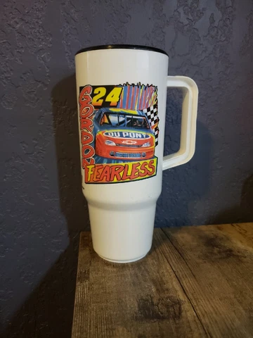 Jeff Gordon 24, Plastic Travel Mug - 1998 - NASCAR - Fearless Cover
