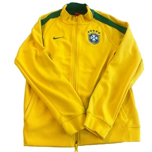 Nike Brazil Youth XL Football/Soccer Jacket National Team Yellow/Green - Picture 1 of 5