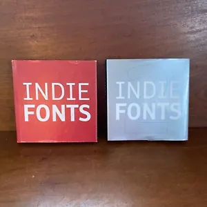 Indie Fonts Volumes 1 & 2 Typography Resource Books With Bonus CD-ROMs - Picture 1 of 18