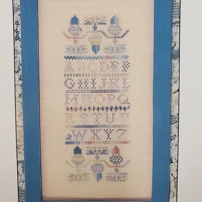 Sally Ann Summer Solstice Sampler Colorful Alphabet Cross Stitch Chart SD-4009 - Image 1 of 4