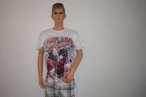 T-shirt anime Fairy Tail Natsu Lucy Happy best team abbigliamento cosplay taglia XXL TS48 - Foto 1 di 2