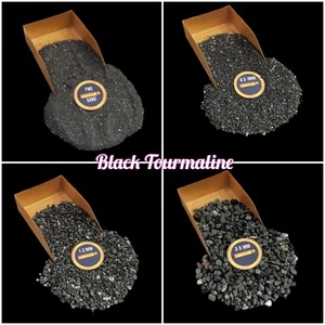 Natural  Black Tourmaline coarse Crushed Powder For Massage Use Ring inlay - Picture 1 of 17
