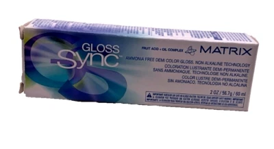 Brillo de color Matrix Gloss Sync Demi #7G dorado rubio oscuro, 2 oz Foto 1 de 2