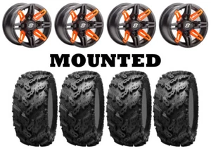 Kit 4 Interco Reptile Tires 26x10-14 on Sedona Rukus Orange 12mm Wheels CAN - Picture 1 of 6