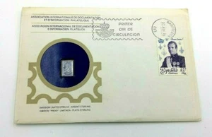 Over First Day Uncirculated Spain King Juan Carlos I Silver Ingot Sterling - Picture 1 of 3