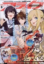 COMIC ALIVE JUN 2024 Revista manga japonesa con anillo para teléfono...