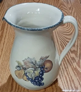 Home & Garden Party Ltd handgefertigt 2002 Obst Design Steinzeug 9 1/2" Krug - Bild 1 von 24