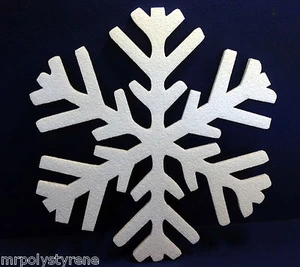 20 COPOS DE NIEVE DE POLIESTIRENO EN HD 1 DISEÑO 360MM ALTURA 10MM ESPESOR - Imagen 1 de 1