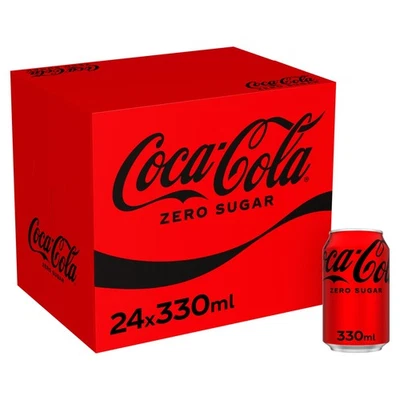 Coca Cola Zero Sugar 24 x 330 ml - Image 1 of 4