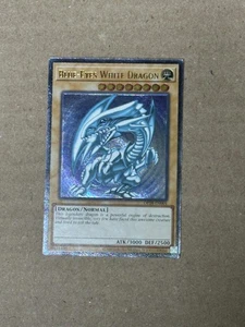 YUGIOH Blue-Eyes White Dragon OP28-EN001 Ultimate Rare LP #3 - Picture 1 of 2