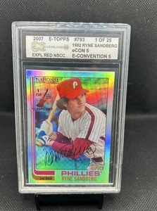 1982 RYNE SANDBERG eCON 5 Red  PHILLIES 1/25 MINT CONDITION - Picture 1 of 2