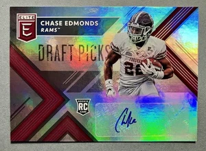 2018 CHASE EDMONDS Elite Draft Picks RC Auto Card# 182 - Picture 1 of 5