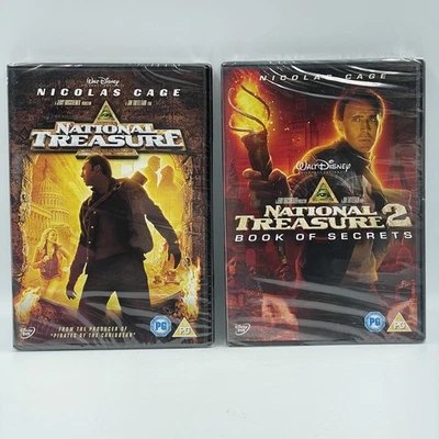 National Treasure / National Treasure 2: Book Of Secrets [DVD] UK R2 • Sealed - Image 1 of 4