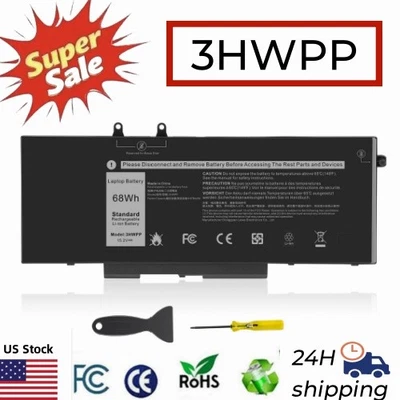 LOTE 3HWPP Batería Para Dell Latitude 14 E5410 15 E5510 Precision 3541 1VY7F 68wh Foto 1 de 4