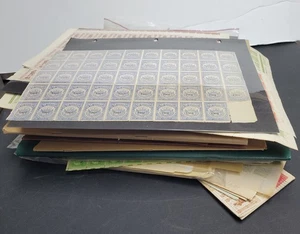 Lot of Worldwide Old Time Stamp Sheets + Partial Sheets 1900-70s, Very Diverse! - Picture 1 of 12