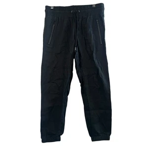Pantalones Jogger Athleta Cabo Lino Negros Talla 4 Cordón Ligeros Boho LEER - Imagen 1 de 9