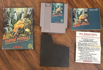 Sistema de entretenimiento Super Pitfall Nintendo NES 1987 CIB con manual e insertos Foto 1 de 4