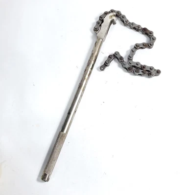 OTC 7401, llave de cadena de trinquete de 19", 3" - 6-3/4" D.O. Mango de acero macizo usado Foto 1 de 4