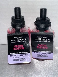 2 CACTUS BLOSSOM Bath & Body Works Wallflower Plug In Refill Bulbs New - Picture 1 of 13
