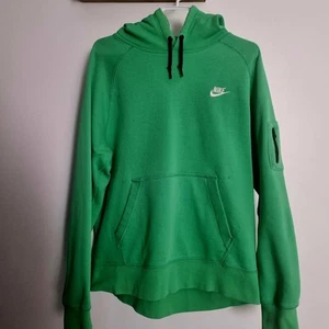 Nike Green Hoodie with Black Drawstrings - Picture 1 of 5